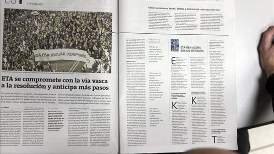Comunicado de la banda terrorista ETA. Comunicado de la banda terrorista ETA.