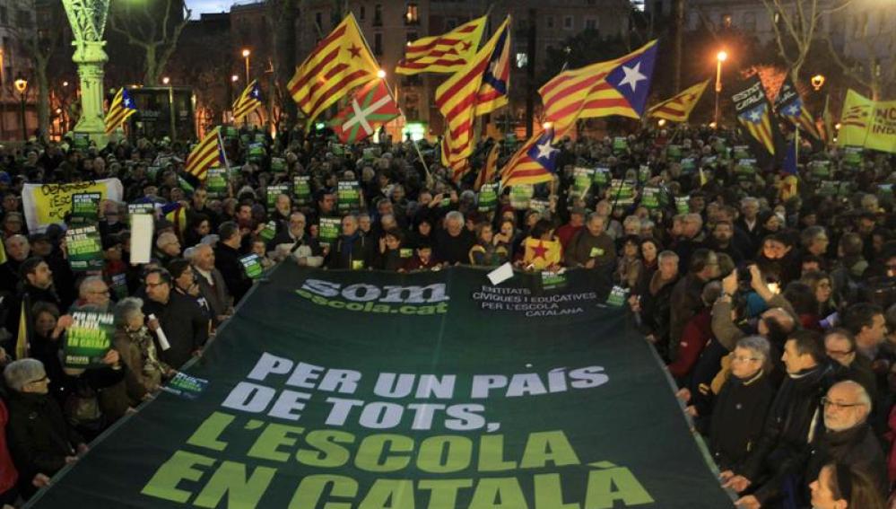 Manifestación en Cataluña