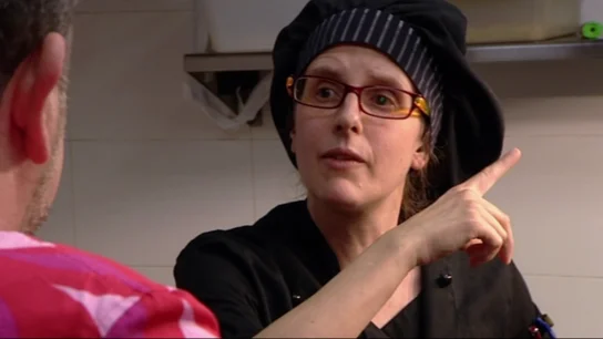 Cristina discute con Chicote en la cocina Cristina discute con Chicote en la cocina