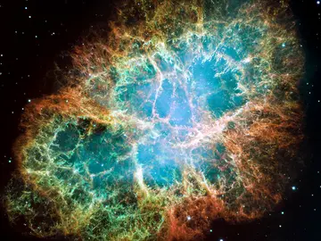 Mosaico de imágenes tomadas por el Telescopio Espacial Hubble de la remanente de supernova Messier 1, Mosaico de imágenes tomadas por el Telescopio Espacial Hubble de la remanente de supernova Messier 1,