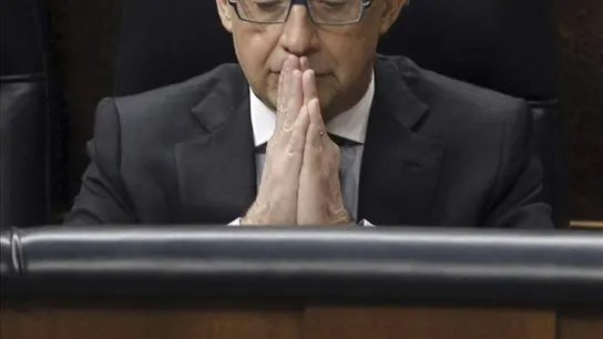 Montoro, en un momento de la sesión de control al Gobierno Montoro, en un momento de la sesión de control al Gobierno