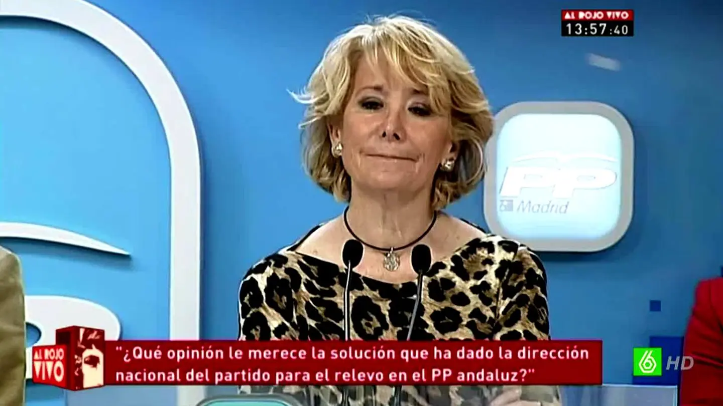 Esperanza Aguirre habla del "dedo divino" de Rajoy Esperanza Aguirre habla del "dedo divino" de Rajoy