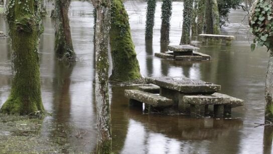 El r&iacute;o Mi&ntilde;o en Santa Isabel en Outeiro de Rei