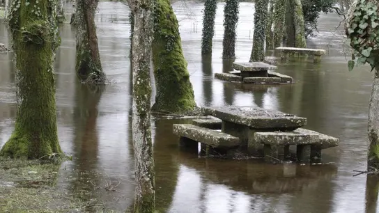 El río Miño en Santa Isabel en Outeiro de Rei El río Miño en Santa Isabel en Outeiro de Rei