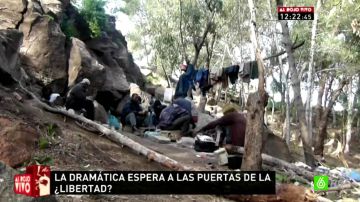 Inmigrantes a las puertas de España