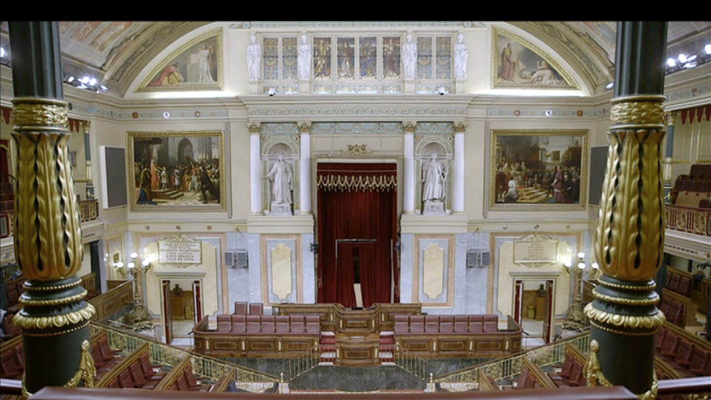 Panor&aacute;mica interior del Congreso de los Diputados