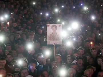 Manifestantes en Ucrania Manifestantes en Ucrania