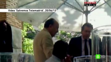 Francisco Granados se encuentra con extrabajadores de Telemadrid