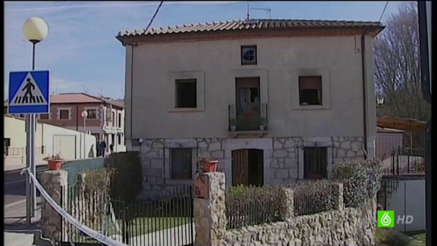 Casa rural incendiada en Burgos