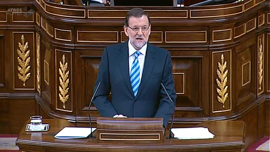 Mariano Rajoy, durante el debate sobre el estado de la nación Mariano Rajoy, durante el debate sobre el estado de la nación