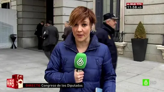 Cristina Pardo en el Congreso de los diputados Cristina Pardo en el Congreso de los diputados