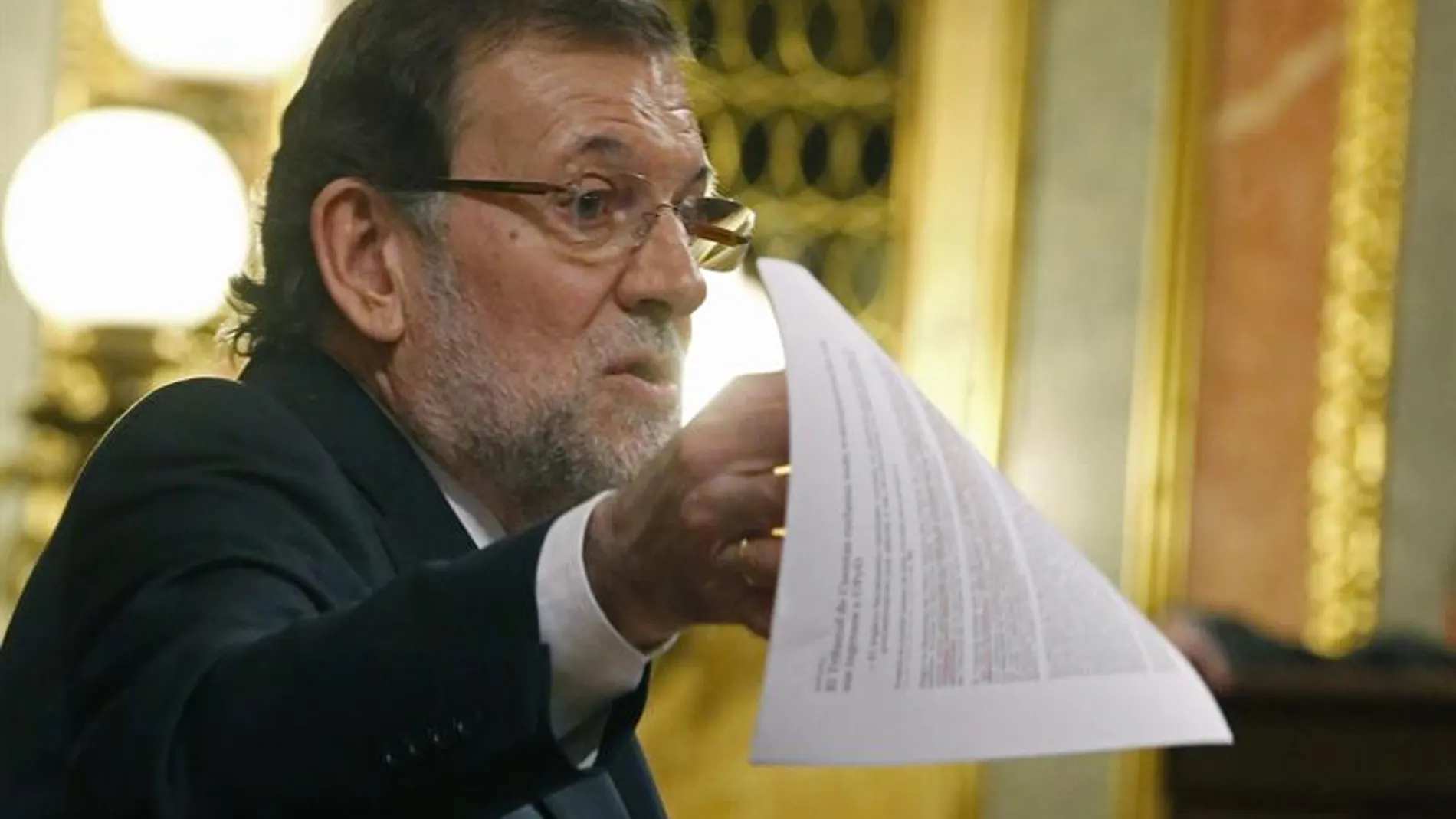 Mariano Rajoy en el Congreso de los diputados