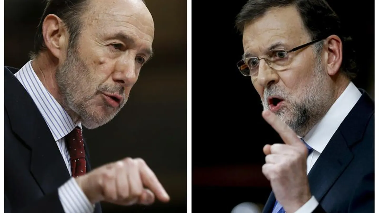Rajoy y Rubalcaba en el debate Rajoy y Rubalcaba en el debate