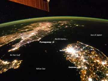 La noche sobre las dos Coreas La noche sobre las dos Coreas