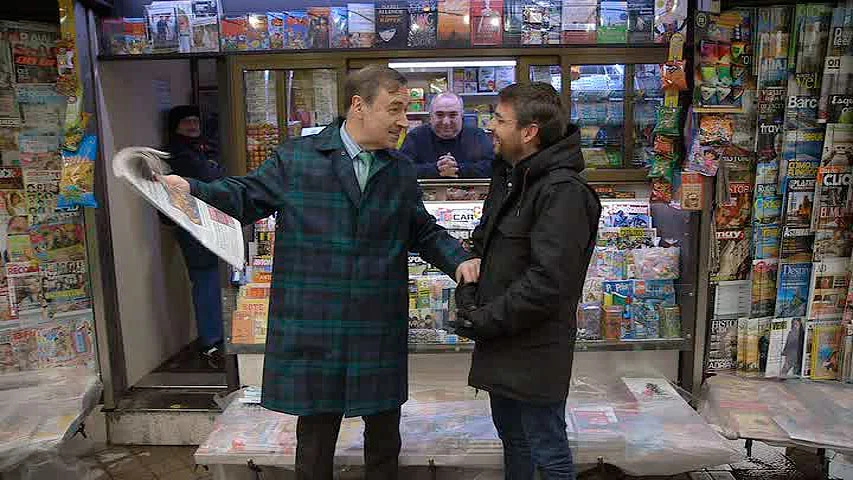 Pedro J. Ramírez con Jordi Évole