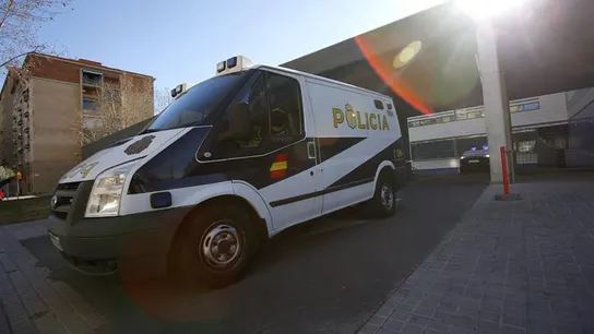 Imagen de archivo de un coche de Policía Imagen de archivo de un coche de Policía