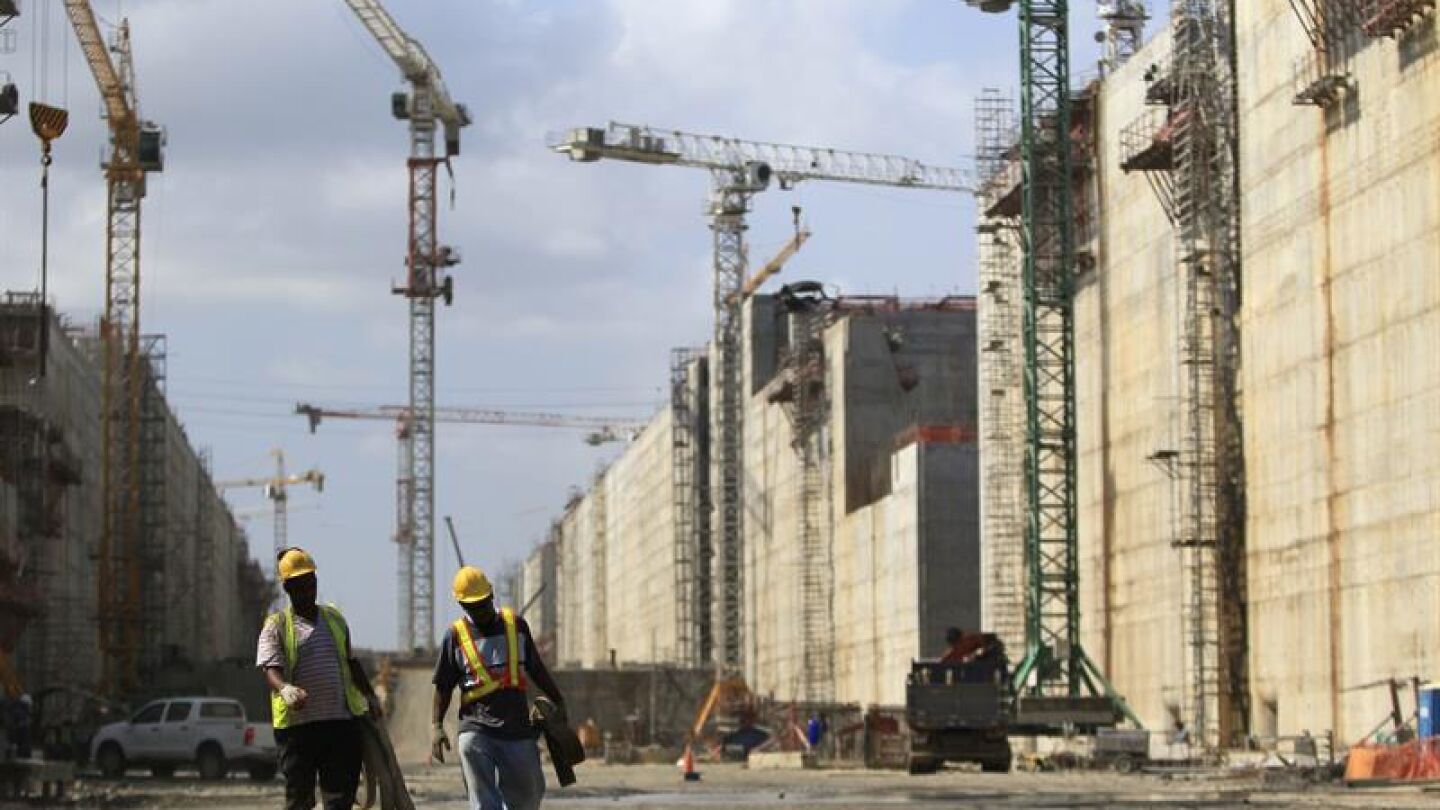 Construcci&oacute;n del canal de Panam&aacute;
