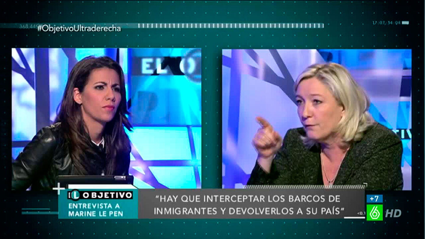 M&aacute;xima tensi&oacute;n entre Marine Le Pen y Ana Pastor