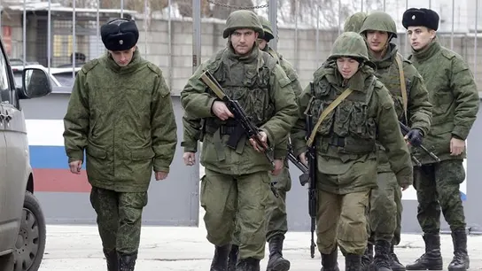 Varios militares rusos en una imagen de archivo Varios militares rusos en una imagen de archivo