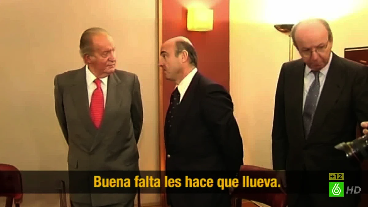 Don Juan Carlos y Luis de Guindos Don Juan Carlos y Luis de Guindos