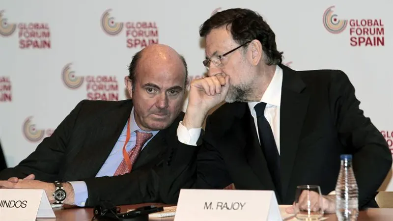 Mariano Rajoy y Luis de Guindos en Bilbao Mariano Rajoy y Luis de Guindos en Bilbao