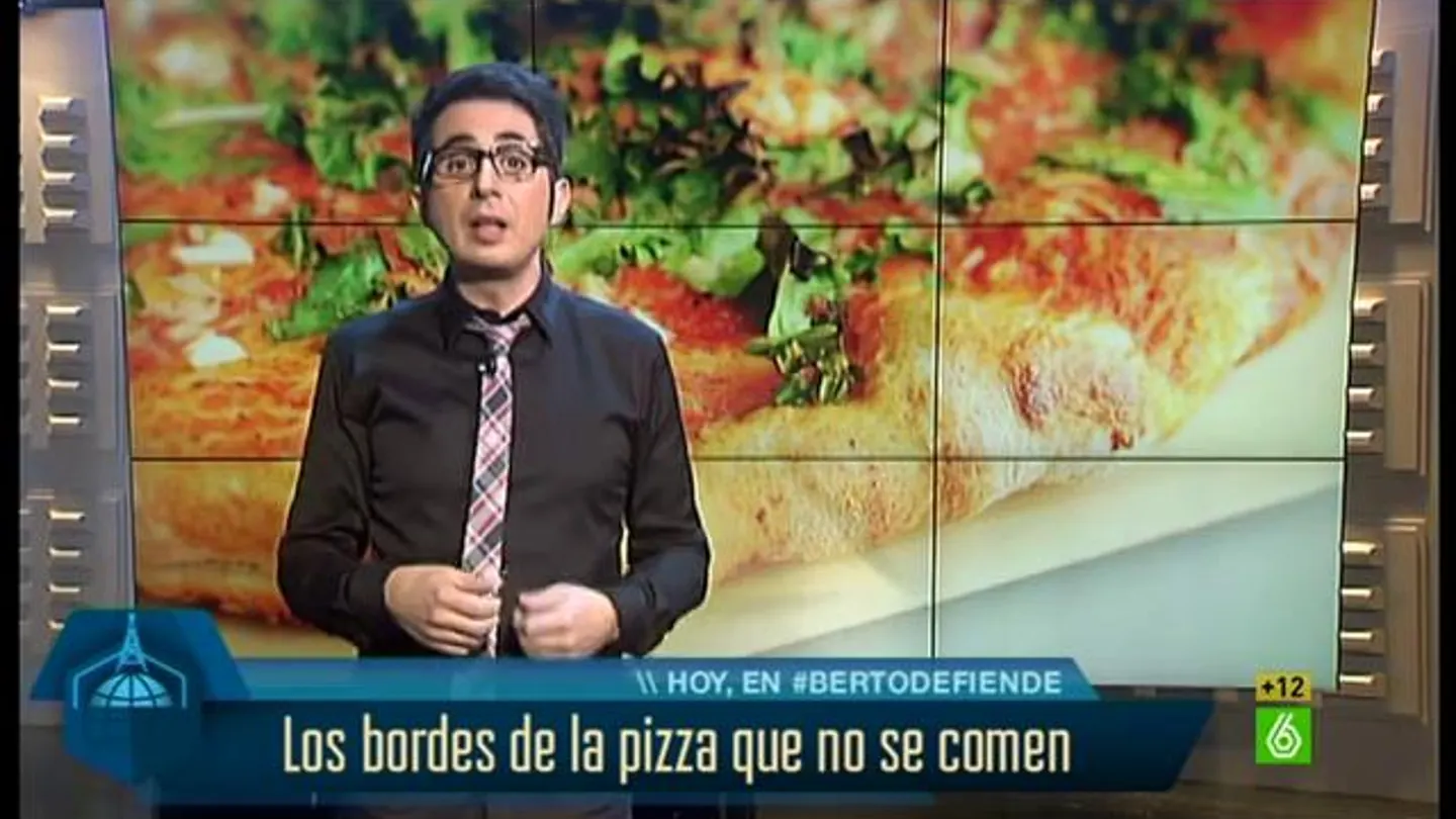 Berto defiende los bordes de las pizzas Berto defiende los bordes de las pizzas