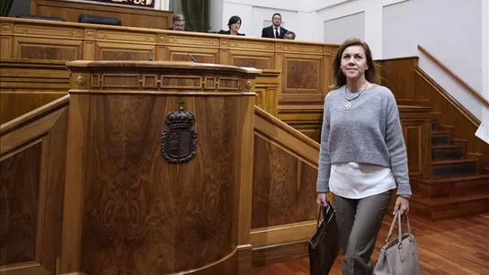 María Dolores de Cospedal en el parlamento de Castilla-La Mancha María Dolores de Cospedal en el parlamento de Castilla-La Mancha