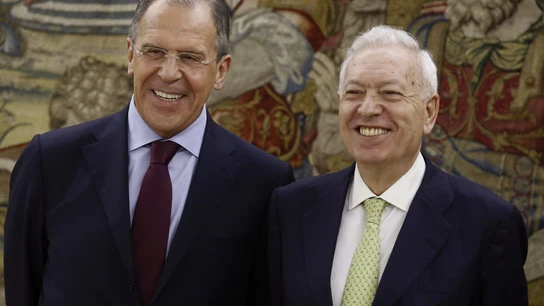 García-Margallo y Serguei Lavrov García-Margallo y Serguei Lavrov