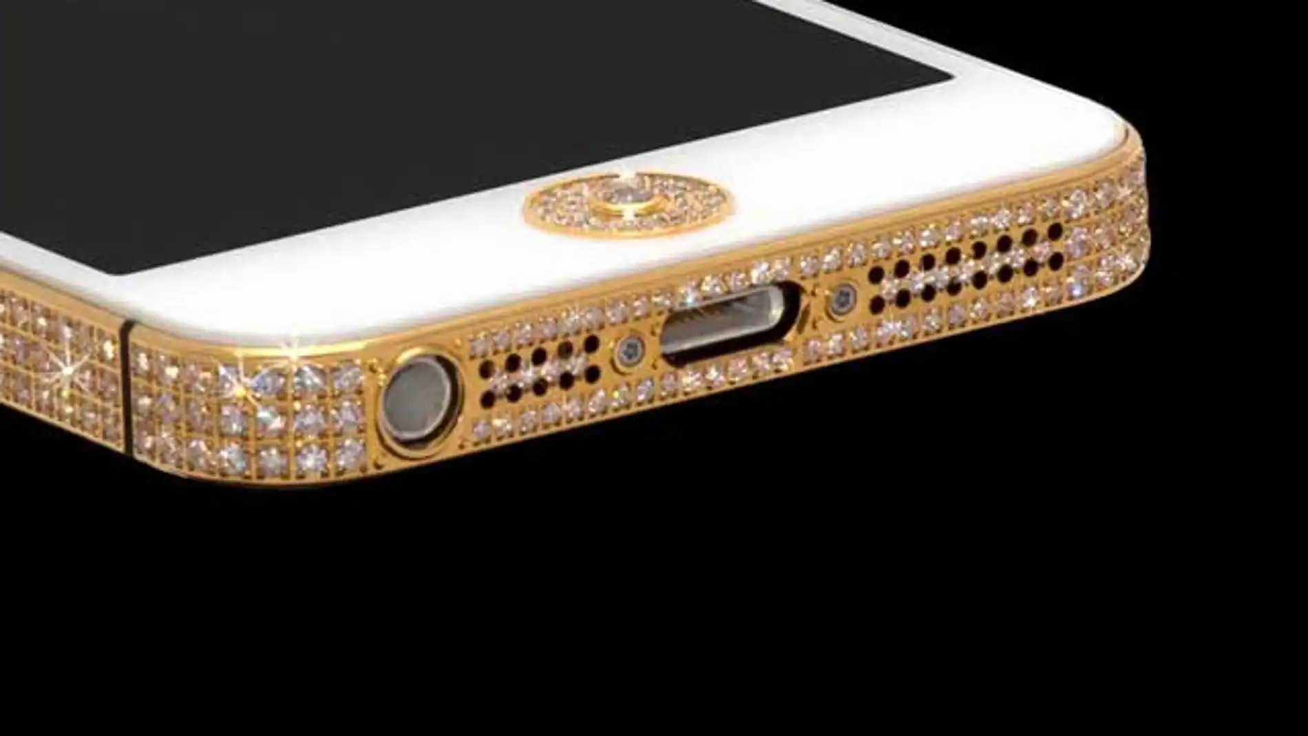 iPhone de oro y diamantes