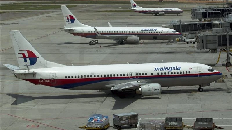 Imagen de archivo de varios aviones de Malaysian Airlines