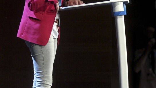 Quiroga, en un acto del PP