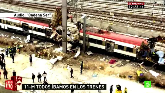 Imagen de los trenes en Atocha Imagen de los trenes en Atocha