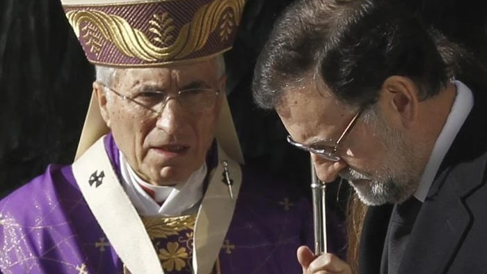 El presidente del Gobierno conversa con el cardenal arzobispo de Madrid