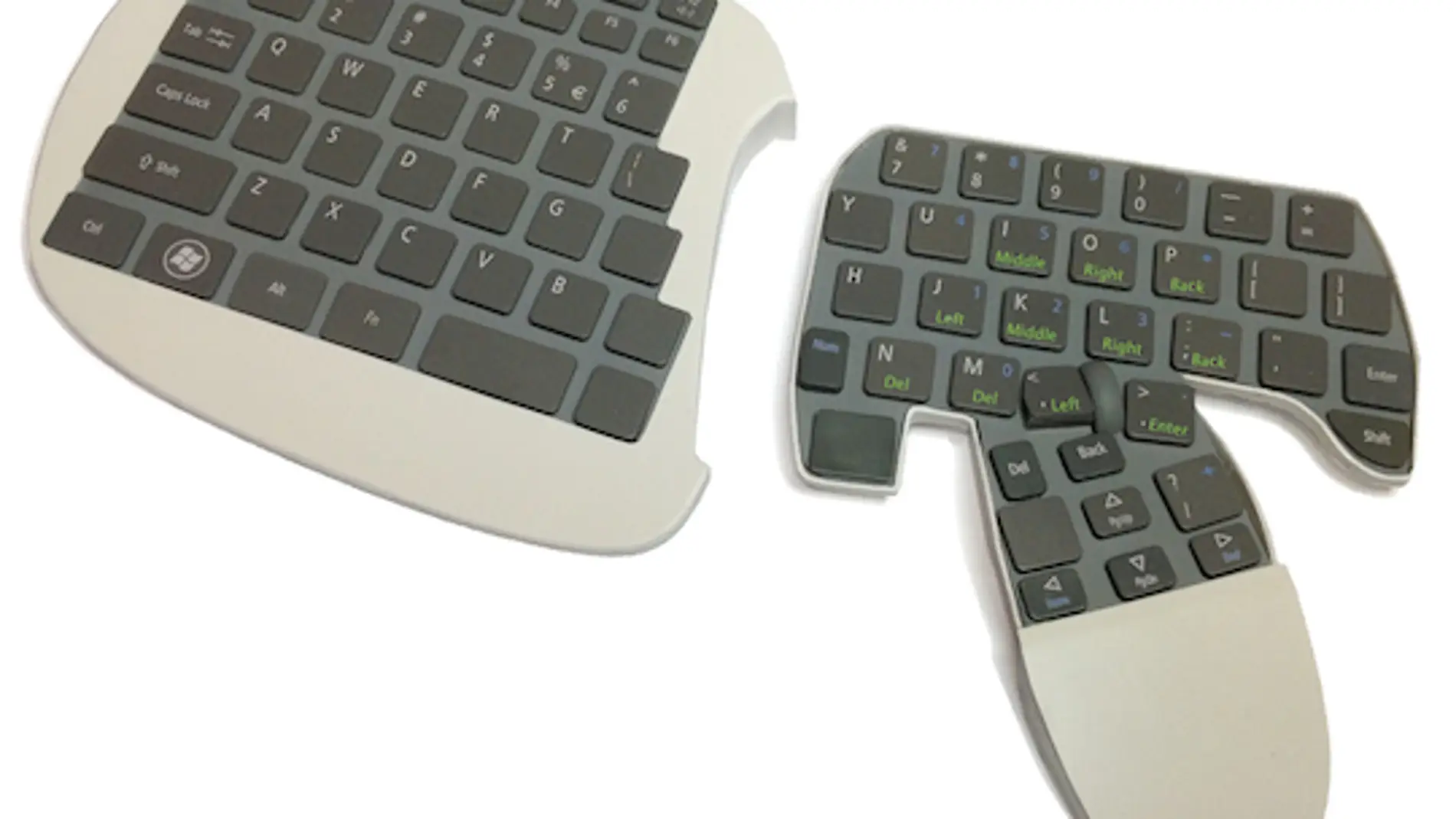 Combimouse, un híbrido teclado-ratón