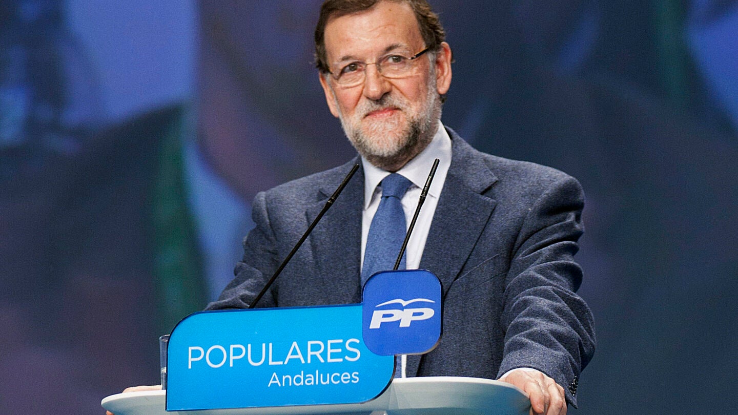 Mariano Rajoy durante un acto de su formaci&oacute;n
