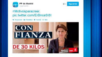 Imagen del PP de Madrid en su twitter
