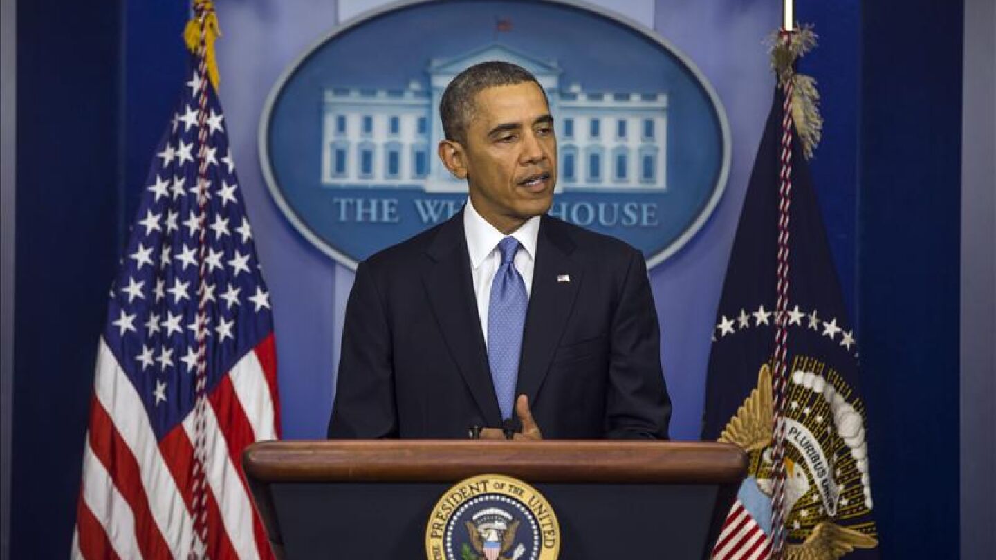 Barack Obama comparece en la Casa Blanca