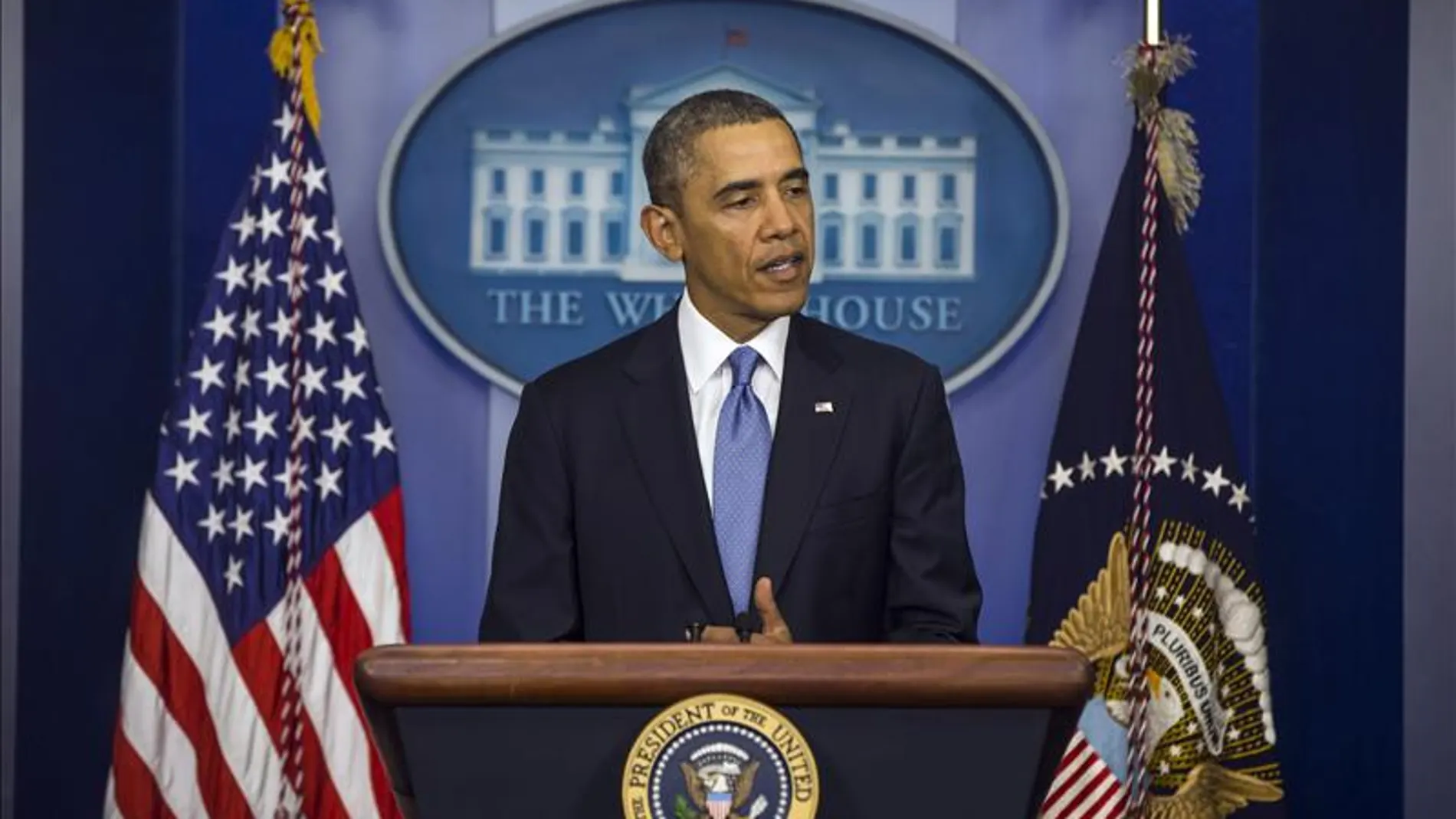 Barack Obama comparece en la Casa Blanca