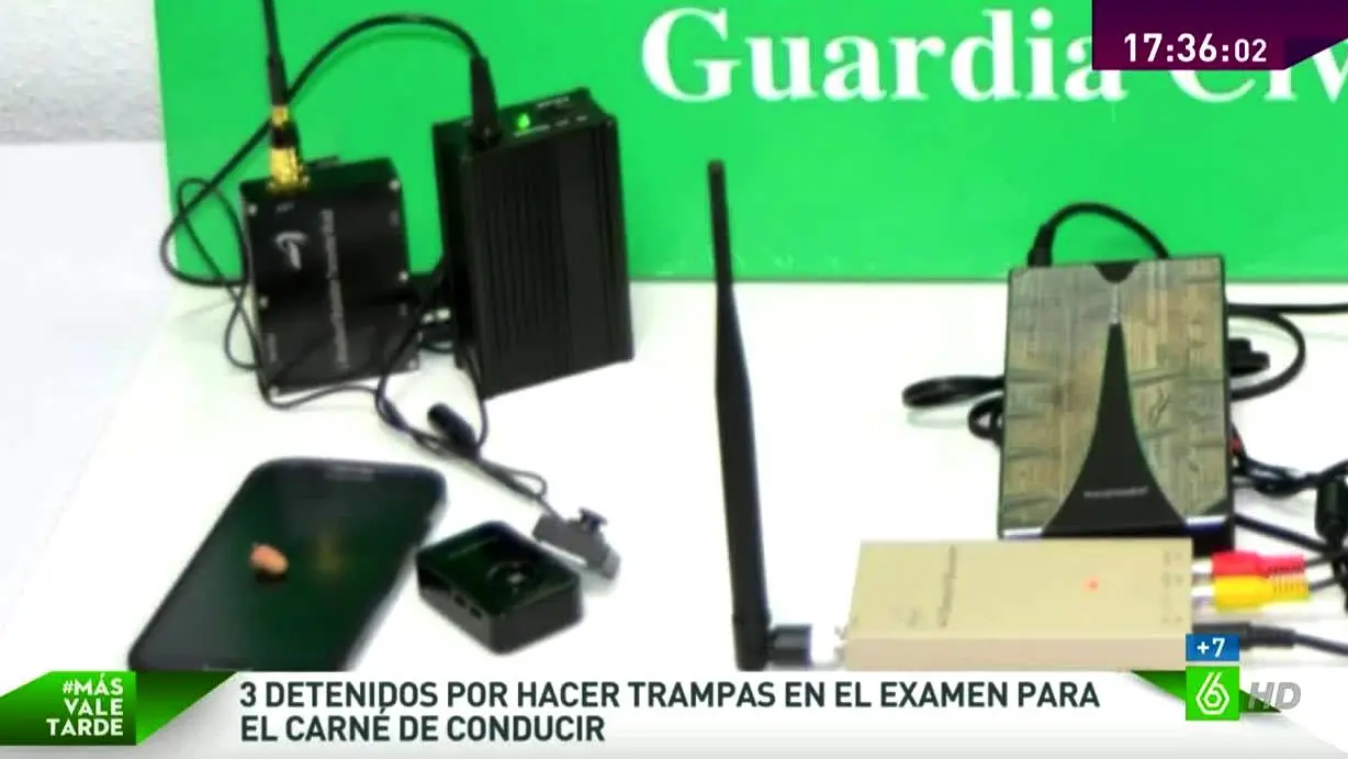 Detienen a tres personas por hacer tramas en el examen del carn&eacute; de conducir