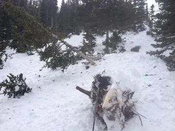 Foto del lugar de la tragedia tras el rescate Foto del lugar de la tragedia tras el rescate