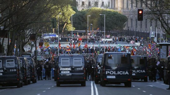 Despliegue policial en Madrid Despliegue policial en Madrid