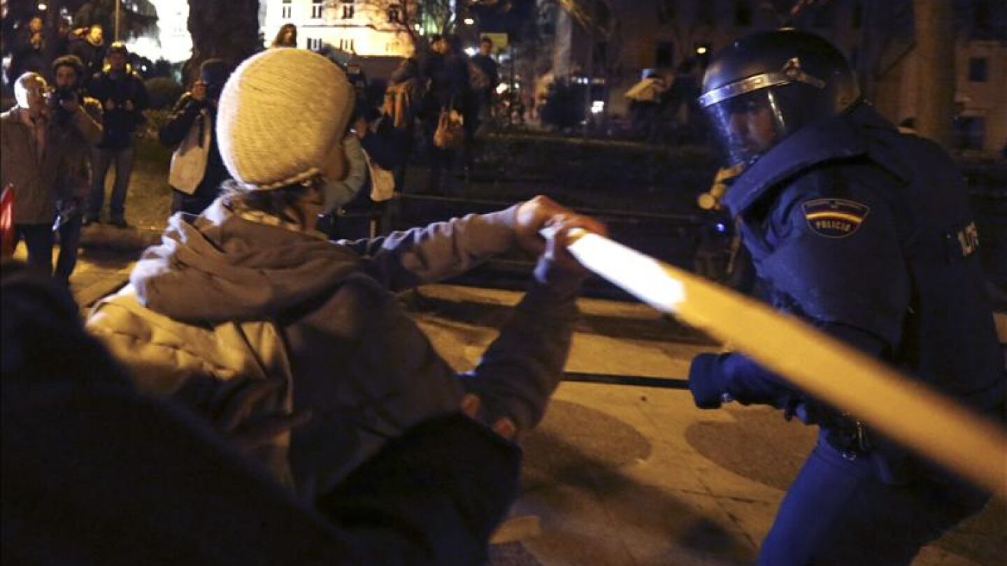 Agresiones en la manifestaci&oacute;n