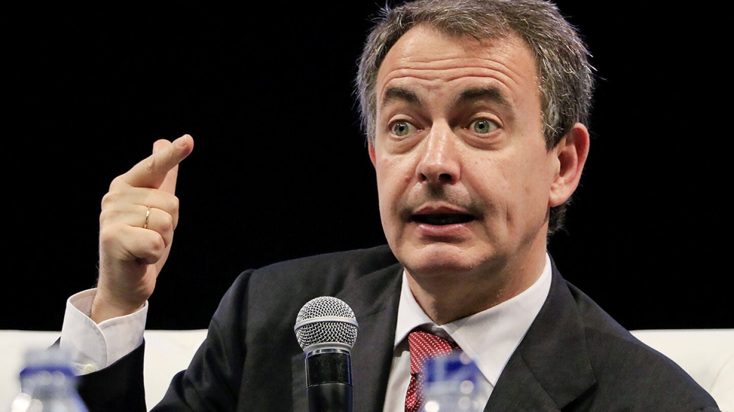 El expresidente del Gobierno espa&ntilde;ol Jos&eacute; Luis Rodr&iacute;guez Zapatero
