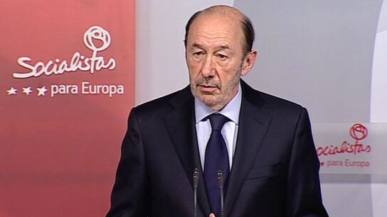 Alfredo P&eacute;rez Rubalcaba, secretario general del PSOE