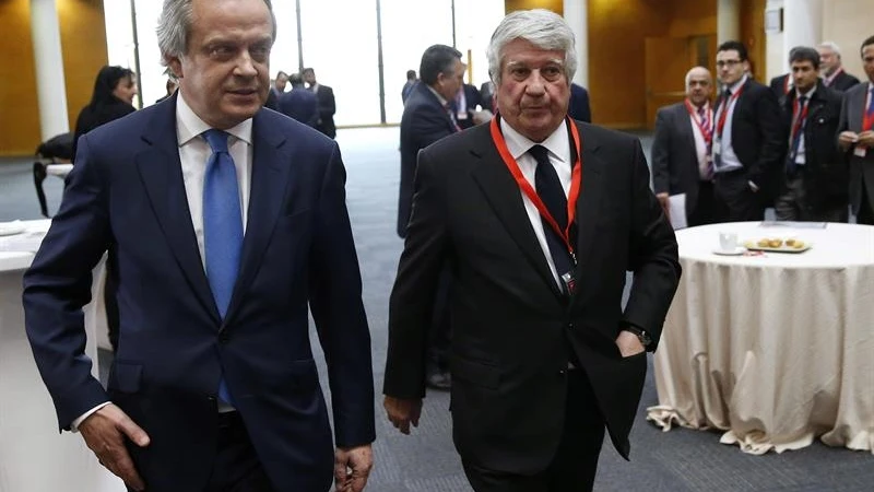 Hilario Alfaro y Arturo Fernández, los dos candidatos, en IFEMA