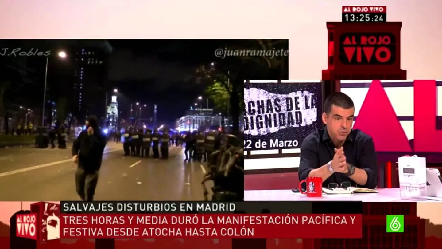 Manuel Marlasca analiza los disturbios Manuel Marlasca analiza los disturbios