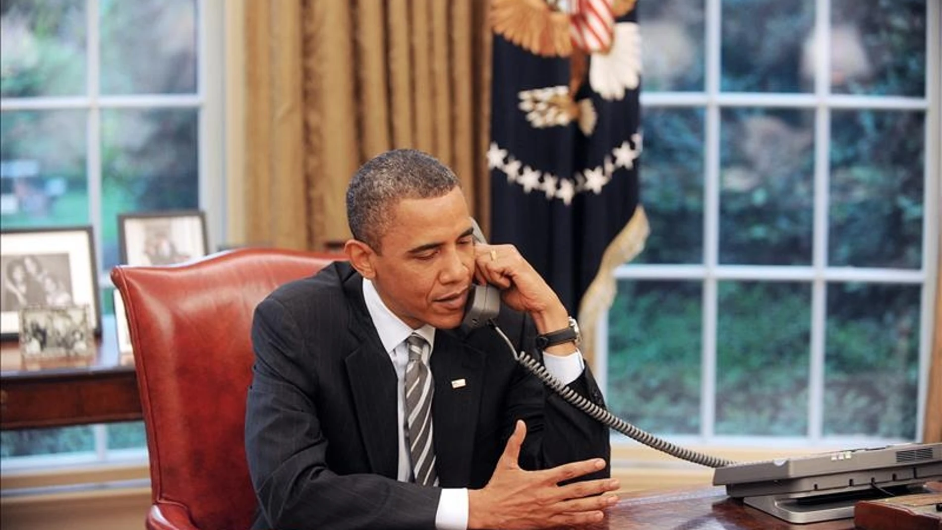 El presidente de Estados Unidos, Barack Obama, en su despacho de la Casa Blanca.