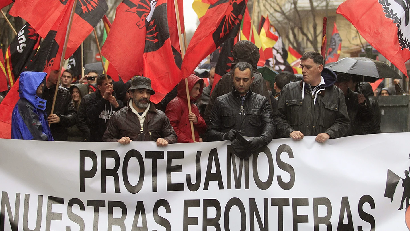 Organizaciones de ultraderecha marchan en Madrid contra la inmigración masiva Organizaciones de ultraderecha marchan en Madrid contra la inmigración masiva