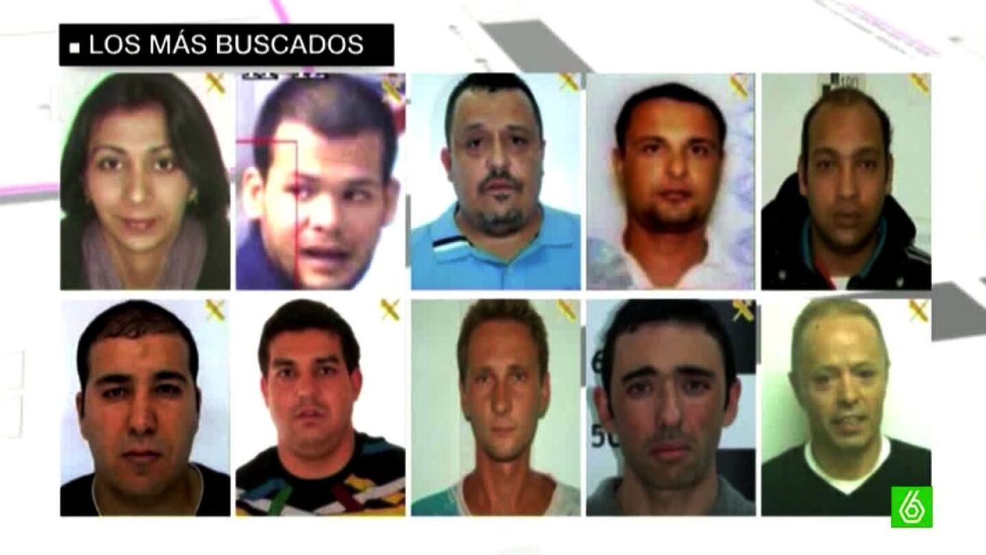Delincuentes m&aacute;s buscados