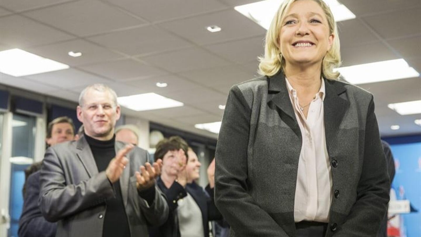 La l&iacute;der del Frente Nacional franc&eacute;s, Marine Le Pen
